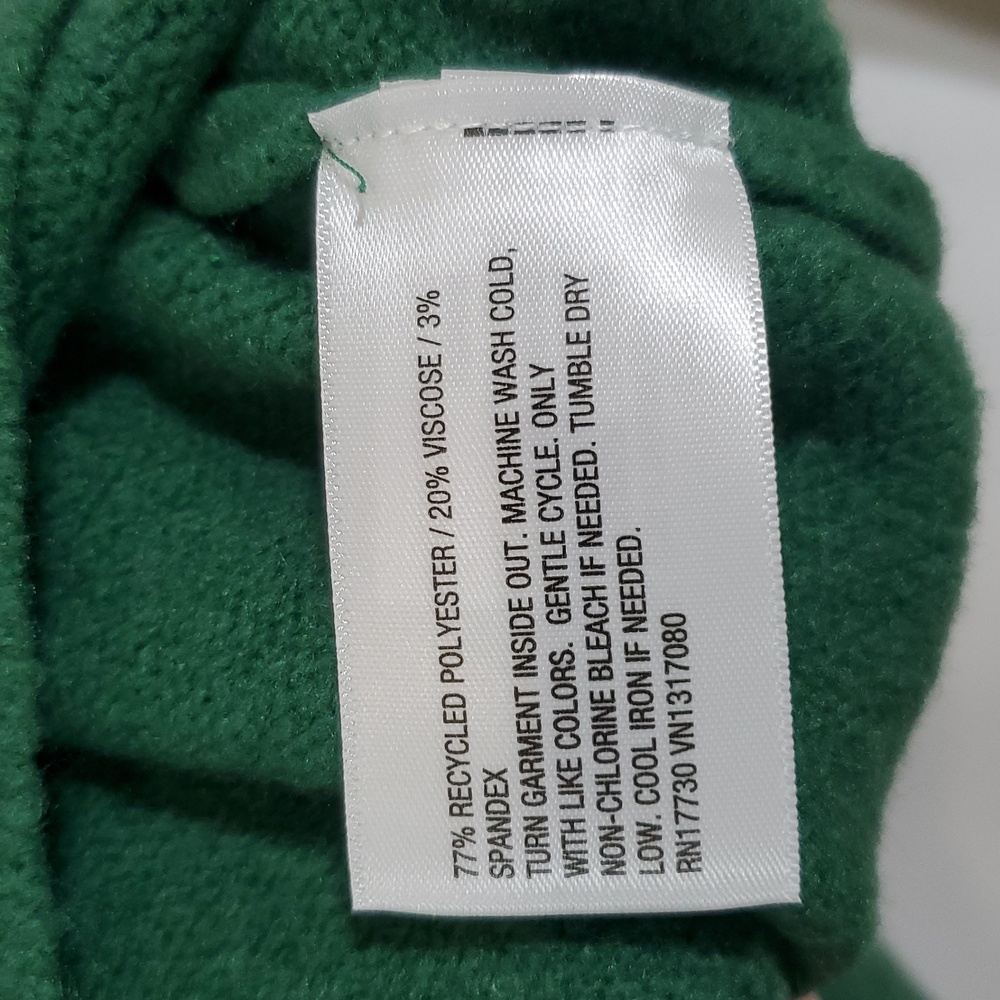 Wondershop Woman's Long Sleeve Dalmatian Sweater ~ Green - Picture 8 of 11
